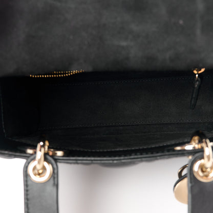 Christian Dior Lambskin Cannage Small My ABCDior Lady Dior Black 6 of 11