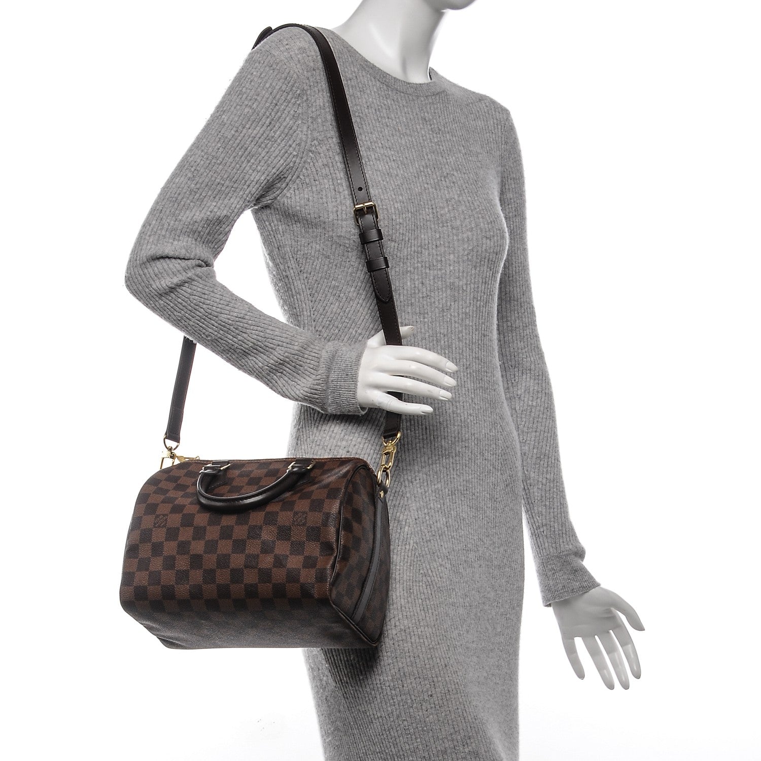 Louis Vuitton Damier Ebene Speedy Bandouliere 25 2 of 7