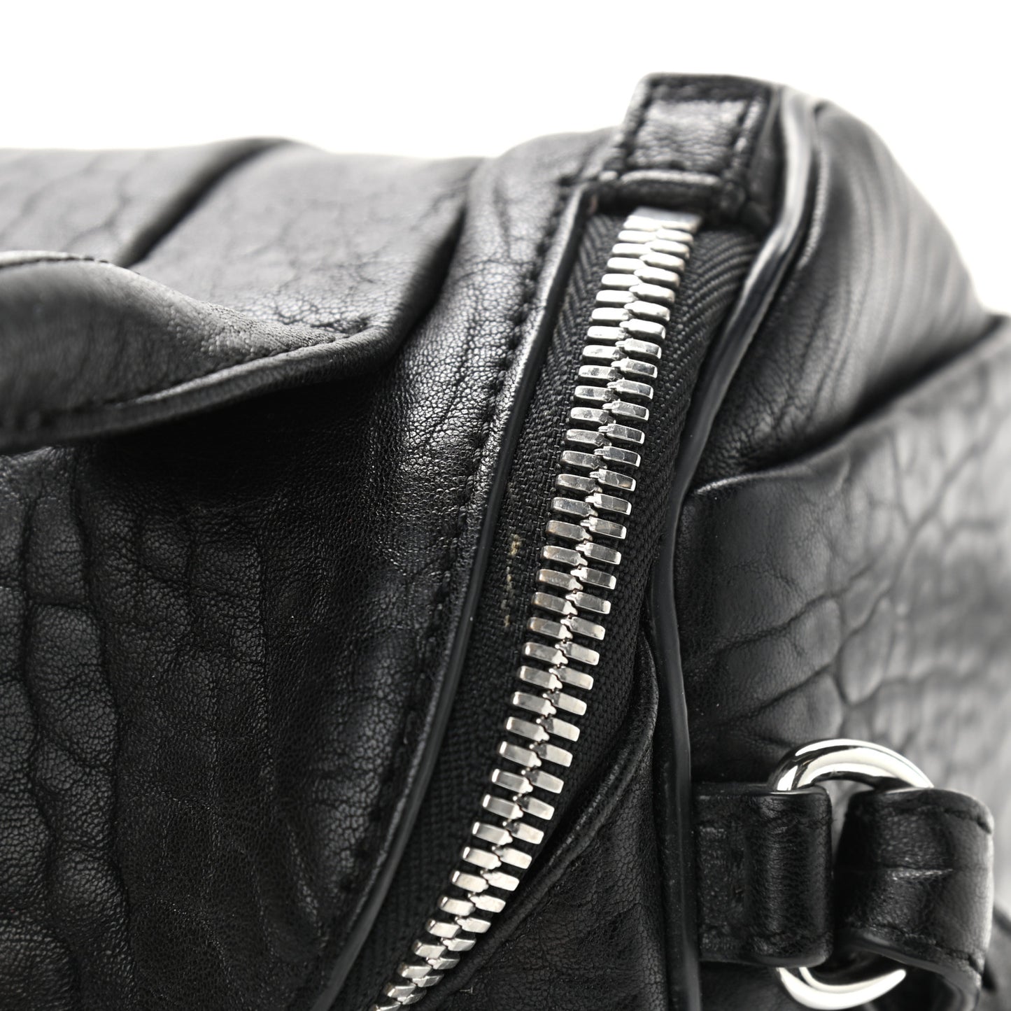Pebbled Lambskin Mini Rockie Black Rhodium Hardware