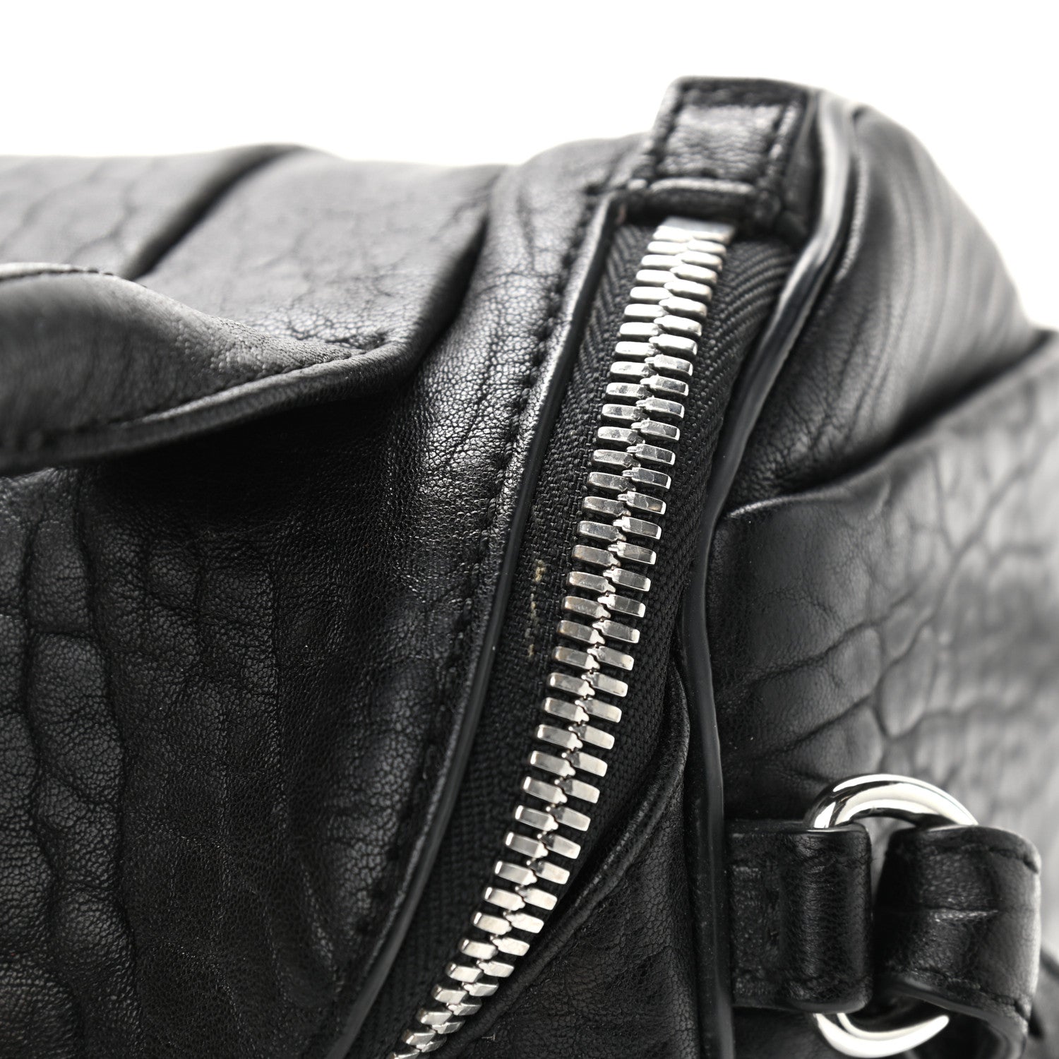 Alexander Wang Pebbled Lambskin Mini Rockie Black Rhodium Hardware 8 of 9