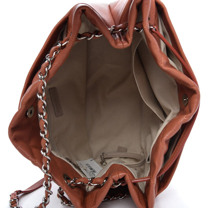 Chanel Caviar Quilted Timeless CC Soft Tote Light Red 5 of 9