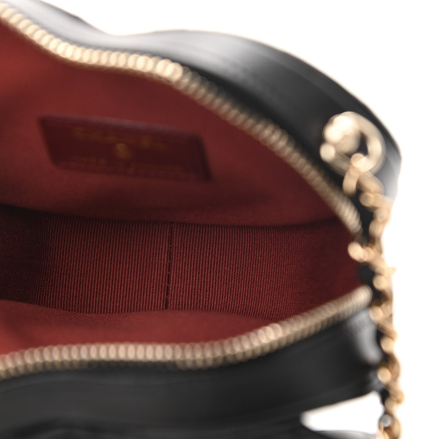 Chanel Lambskin Quilted CC In Love Heart Clutch With Chain Black 5 of 11