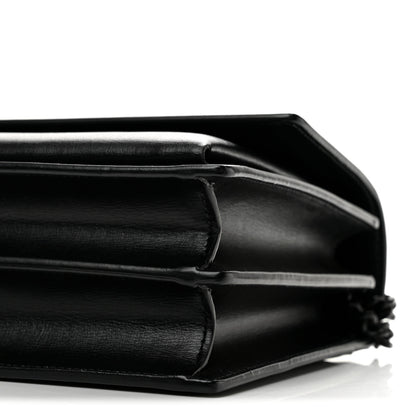 Saint Laurent Calfskin Medium Monogram Monochrome Sunset  Black 10 of 13