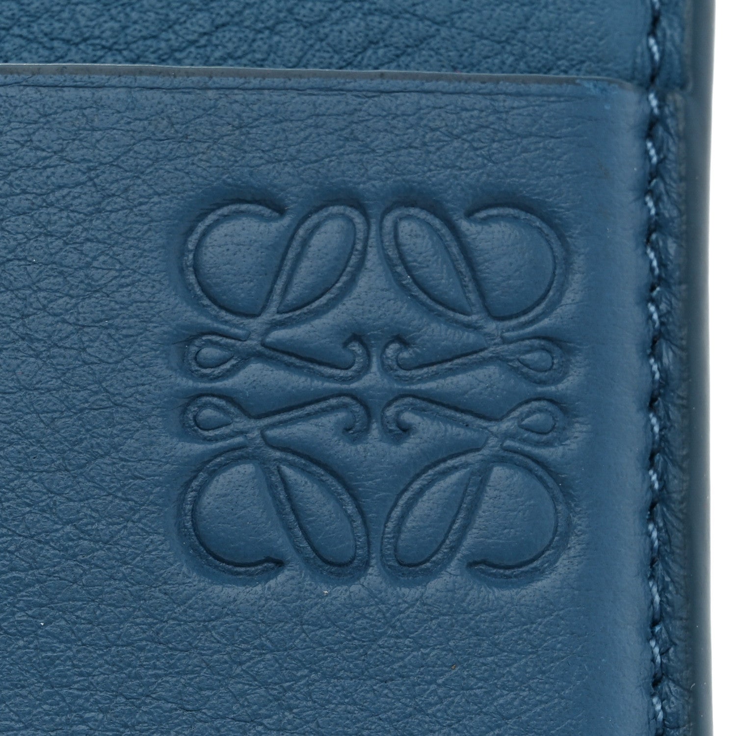 Loewe X HOWL'S MOVING CASTLE Calfskin Turnip Head Card Holder Sea Blue 6 of 8
