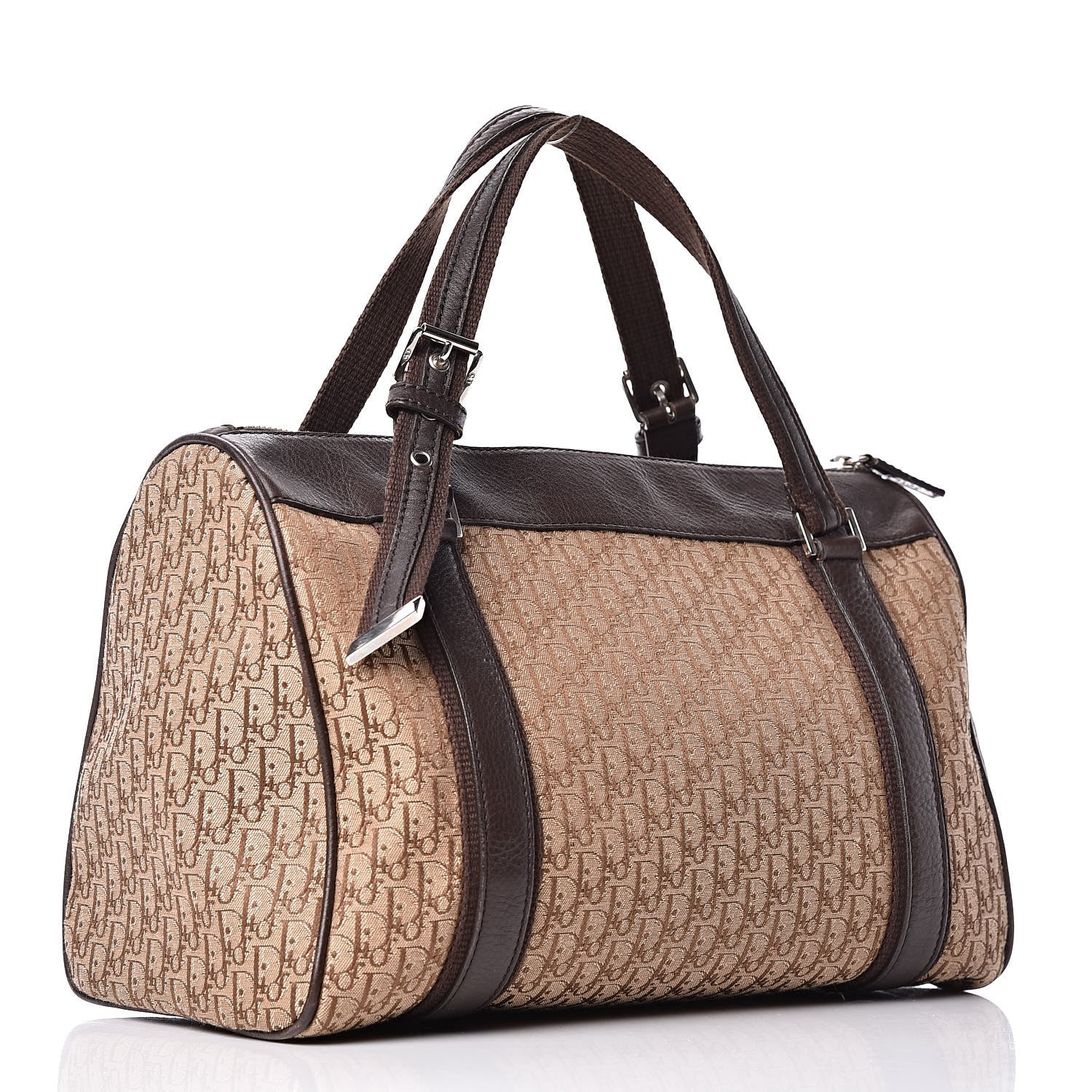Christian Dior Monogram Boston Brown 3 of 12