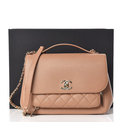 Chanel Caviar Quilted Large Business Affinity Flap Camel 11 of 11