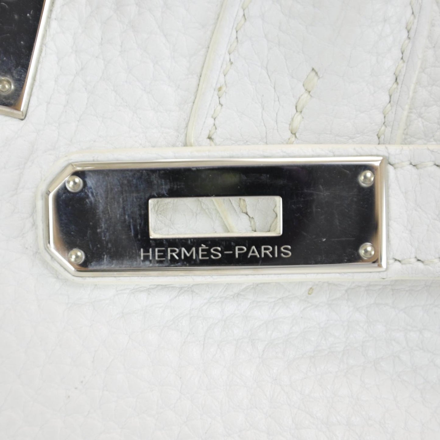 Taurillon Clemence Birkin 35 White