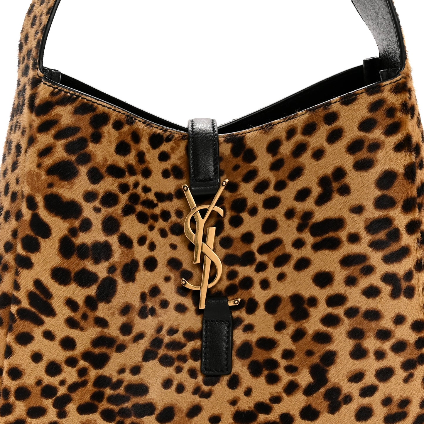 Pony Hair Calfskin Leopard Print Small Le 5 A 7 Soft Hobo