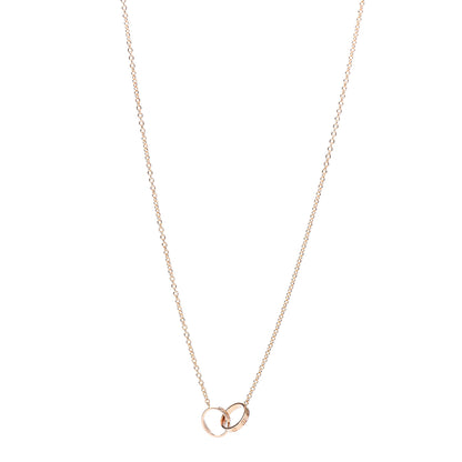 Cartier 18K Pink Gold Interlocking LOVE Necklace 1 of 5