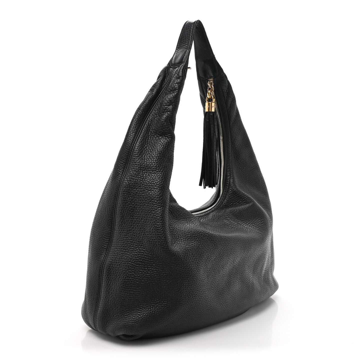 Pebbled Calfskin Soho Hobo Black