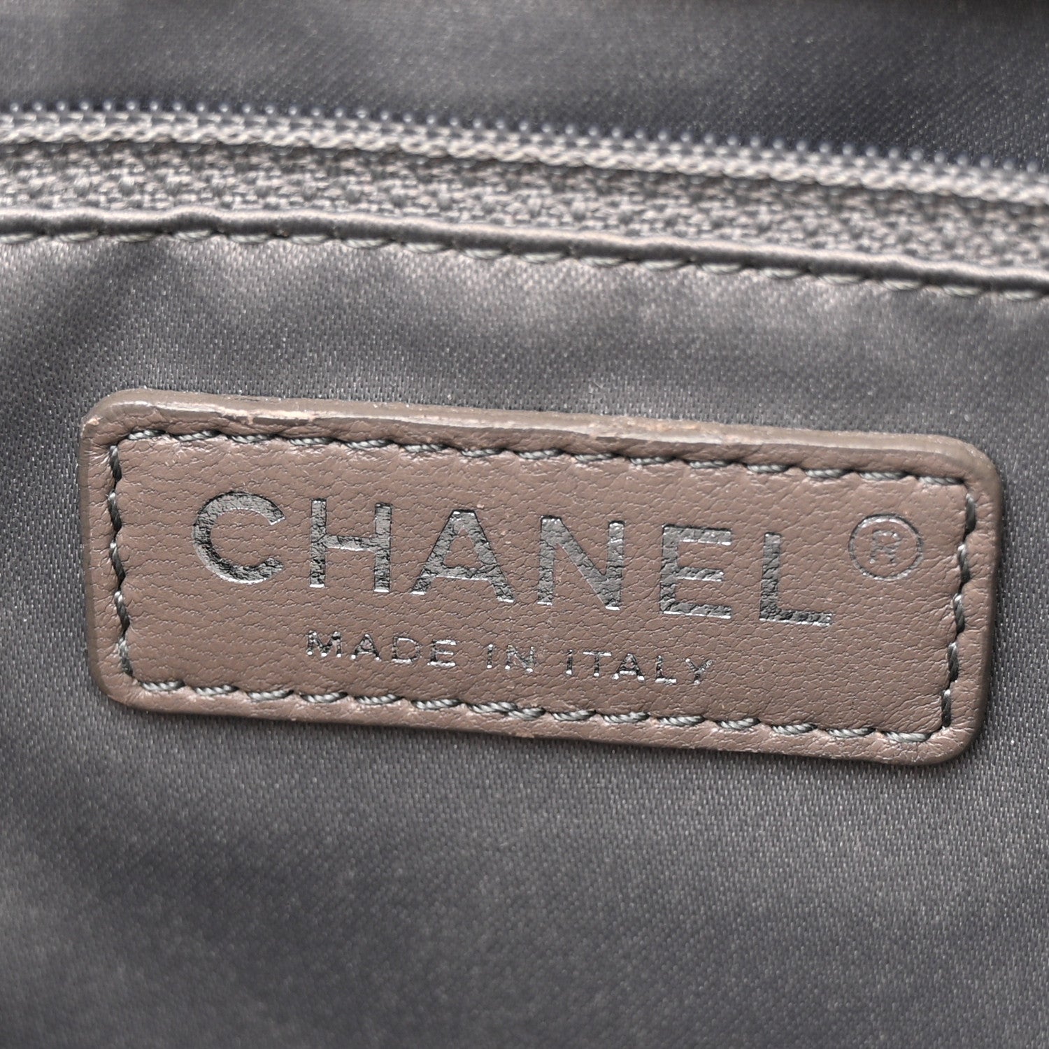 Chanel Caviar Quilted Grand Shopping Tote GST Light Grey 7 of 16