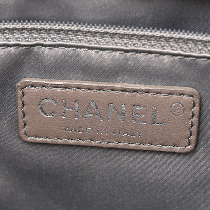 Chanel Caviar Quilted Grand Shopping Tote GST Light Grey 7 of 16