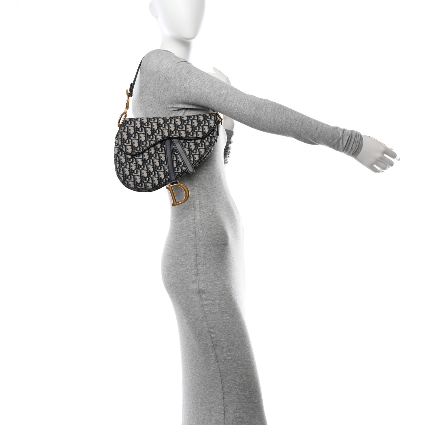 Oblique Saddle Bag Blue
