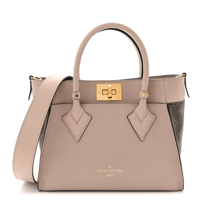 Louis Vuitton Calfskin Monogram On My Side PM Greige 1 of 9