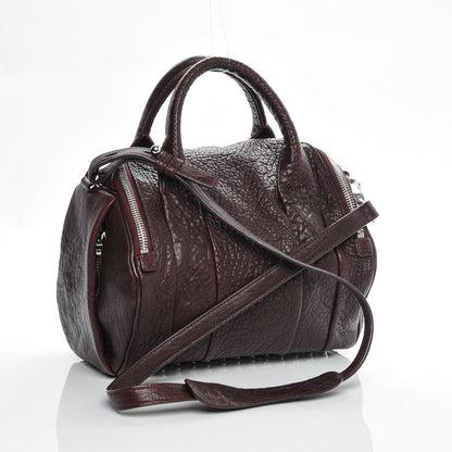 Alexander Wang Pebbled Lambskin Rockie Beet Rhodium Hardware 3 of 7