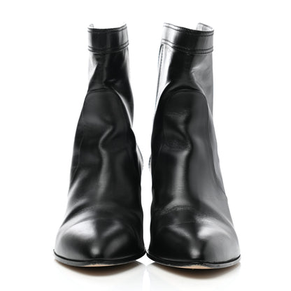 Chanel Calfskin CC Short Boots 40 Black 2 of 8