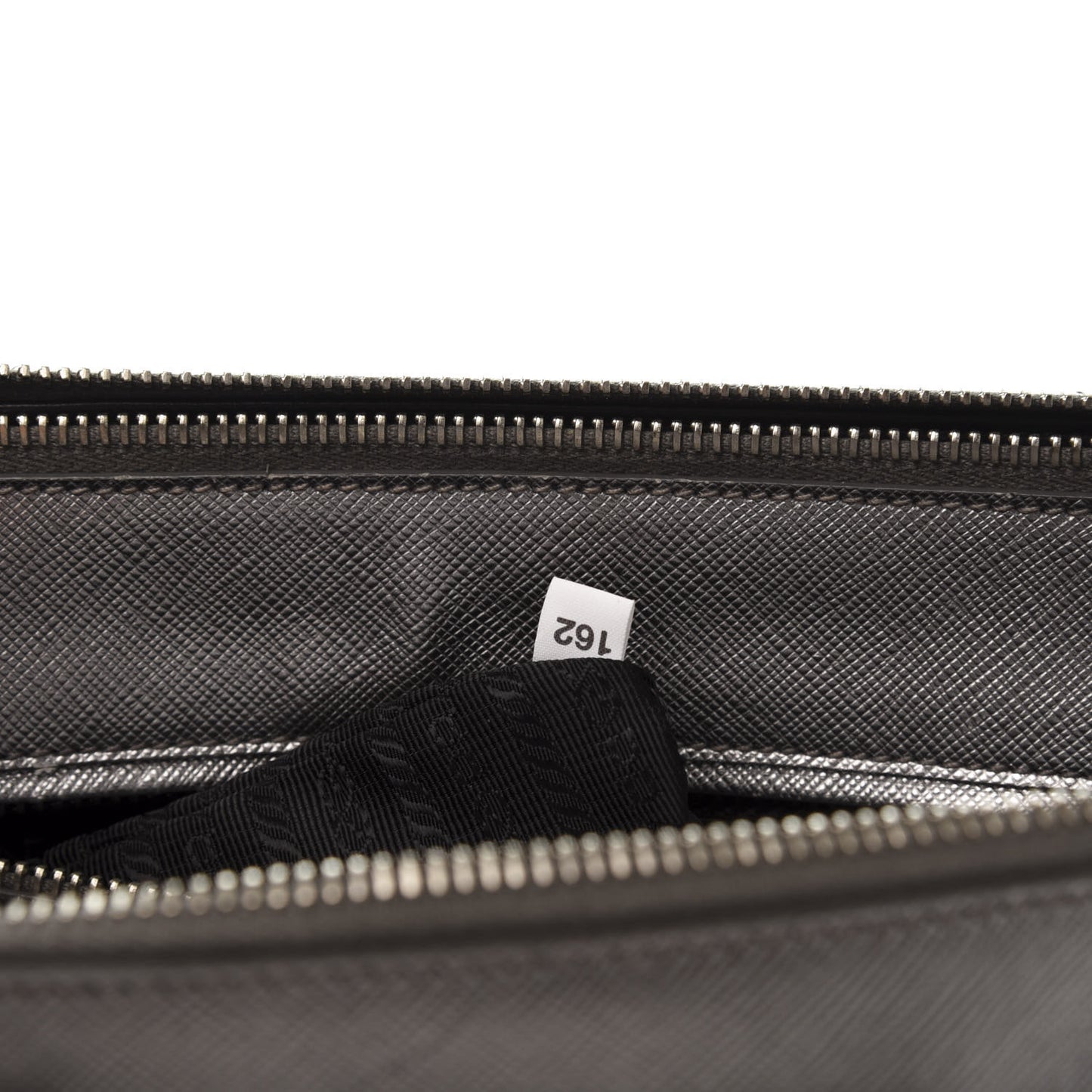 Metallic Saffiano Small Galleria Double Zip Tote Cromo