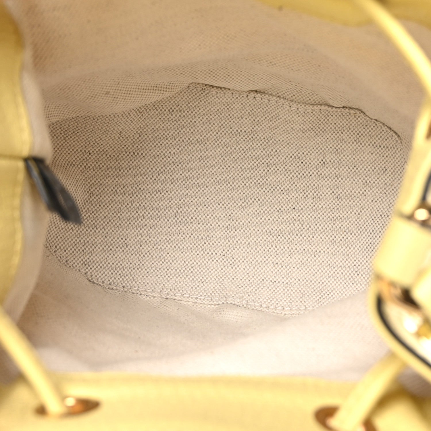 Gucci Monogram Jumbo GG Textured Dollar Calfskin Mini Ophidia Bucket Bag Beige Banana 5 of 10