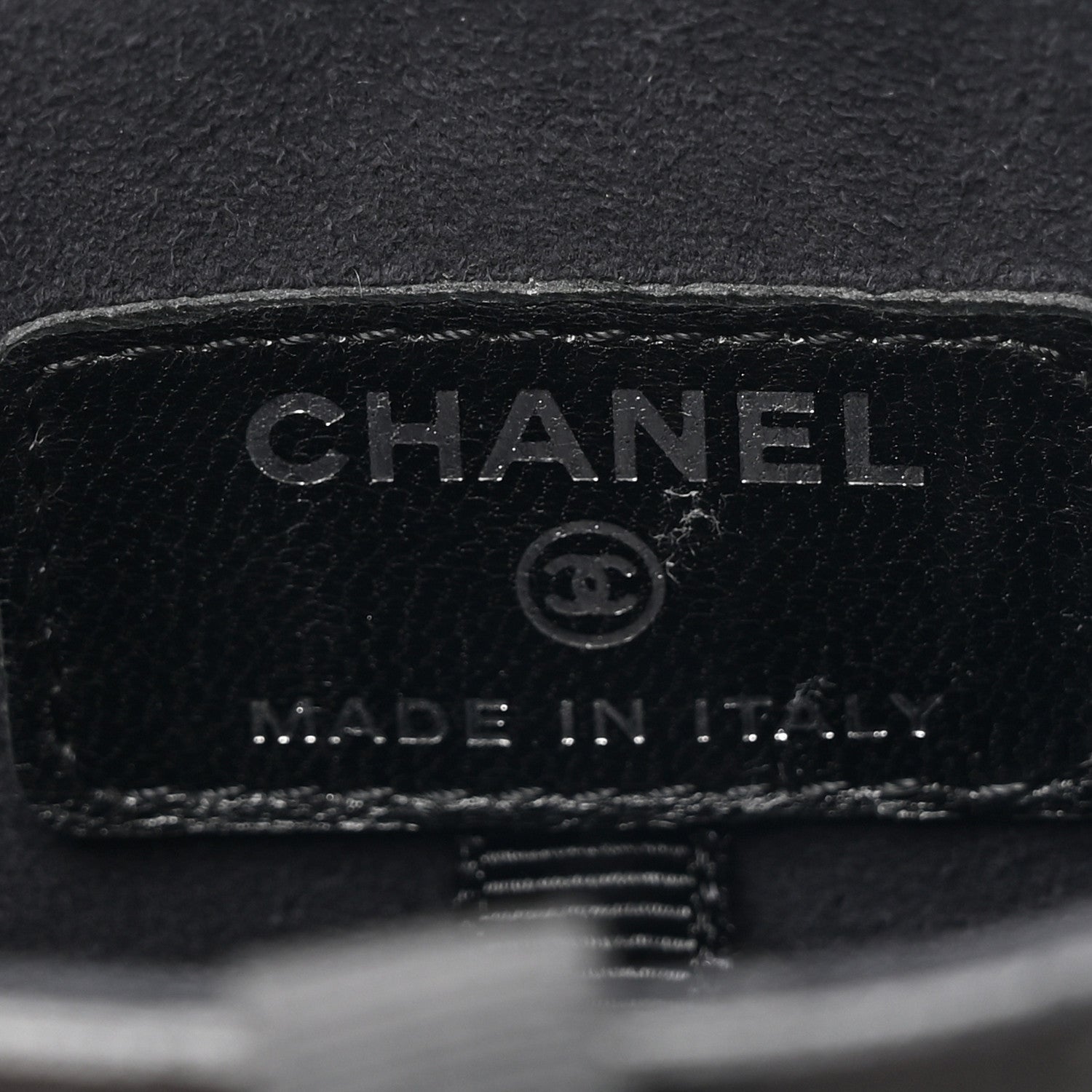 Chanel Lambskin Quilted Chain Around Phone Holder Black 6 of 12