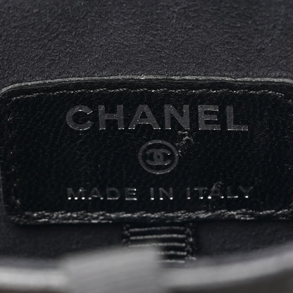 Chanel Lambskin Quilted Chain Around Phone Holder Black 6 of 12