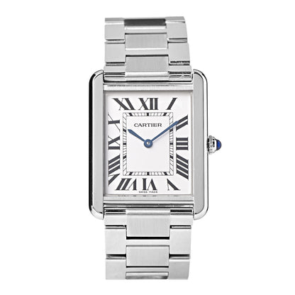 Cartier Stainless Steel 27mm Tank Solo Quartz Watch 1 of 9