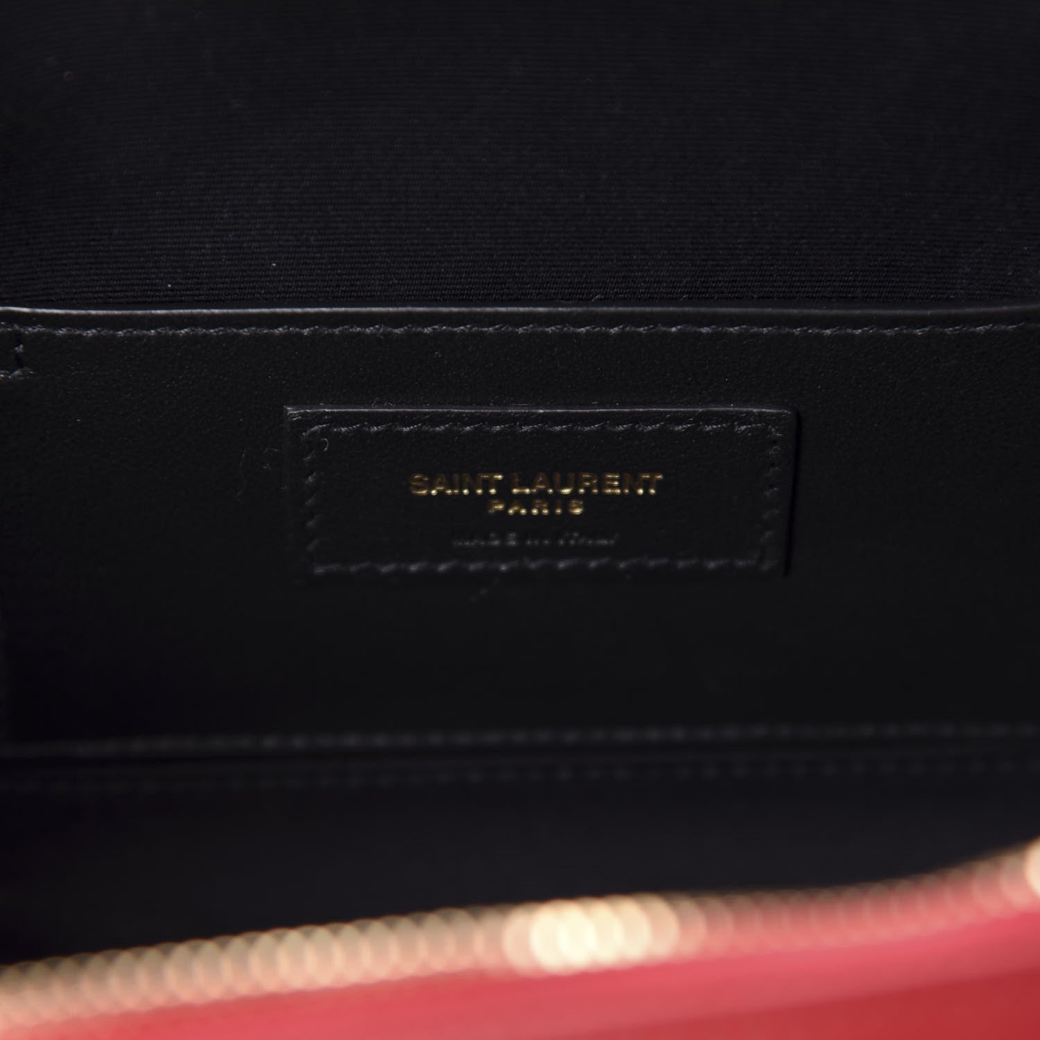 Saint Laurent Lambskin Matelasse Vicky Monogram Belt Bag Eros Red 8 of 10