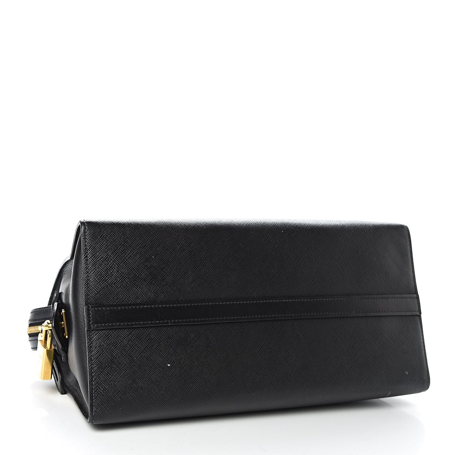 Saffiano City Calfskin Medium Esplanade Tote Black