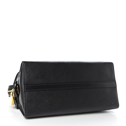 Prada Saffiano City Calfskin Medium Esplanade Tote Black 4 of 18