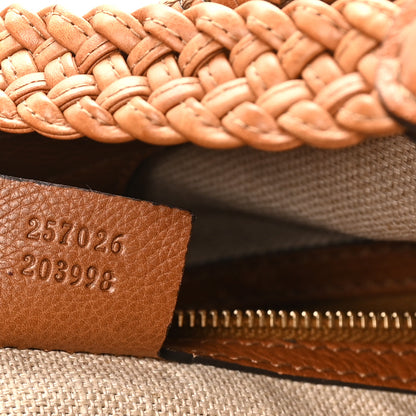 Gucci Monogram Medium Marrakech Hobo Camel 7 of 11