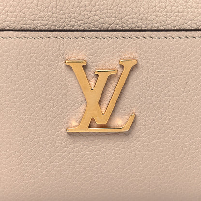 Louis Vuitton Calfskin Lockme Zippy Coin Purse Greige 7 of 9