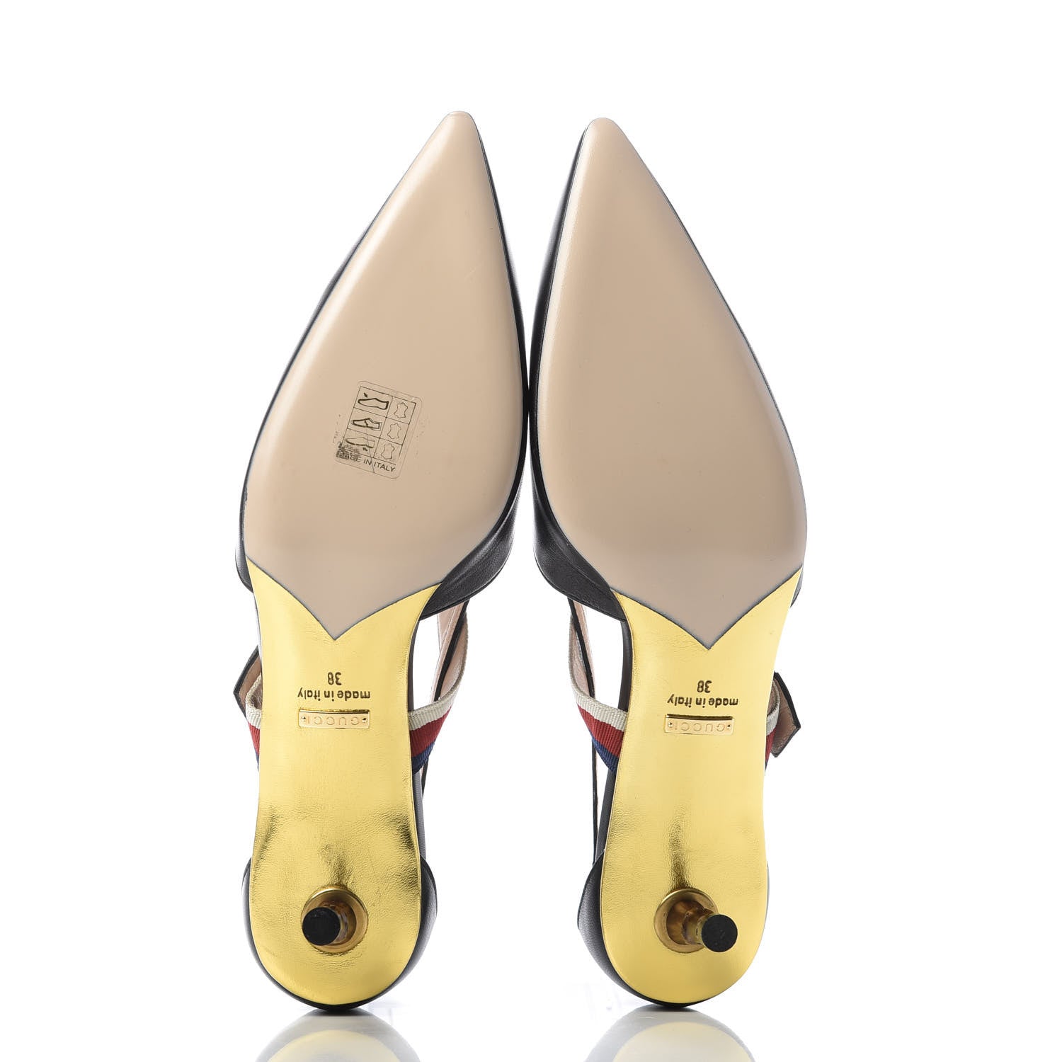 Gucci Malaga Kid Sylvie Web Unia Mules 38 Black 5 of 9