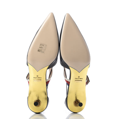 Gucci Malaga Kid Sylvie Web Unia Mules 38 Black 5 of 9