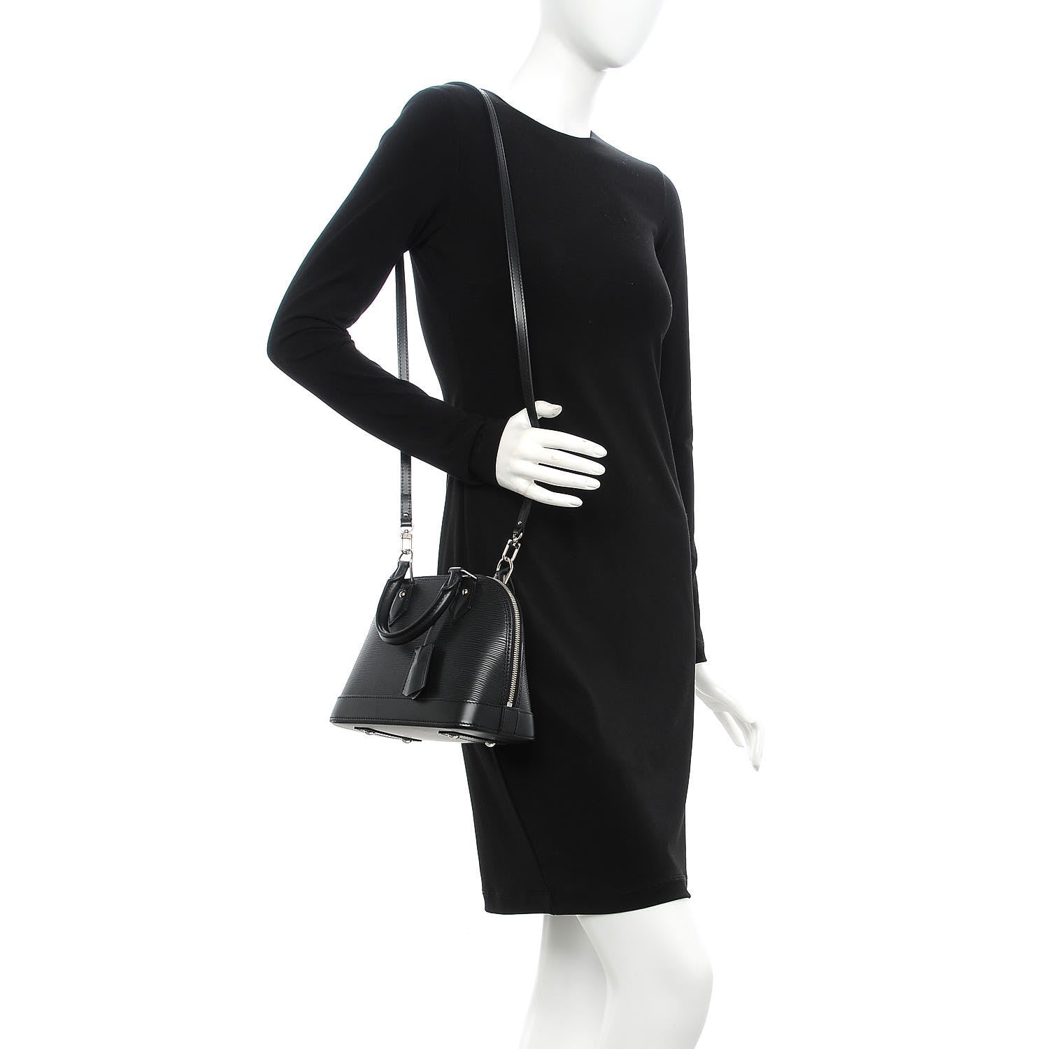 Louis Vuitton Epi Alma BB Black 2 of 8