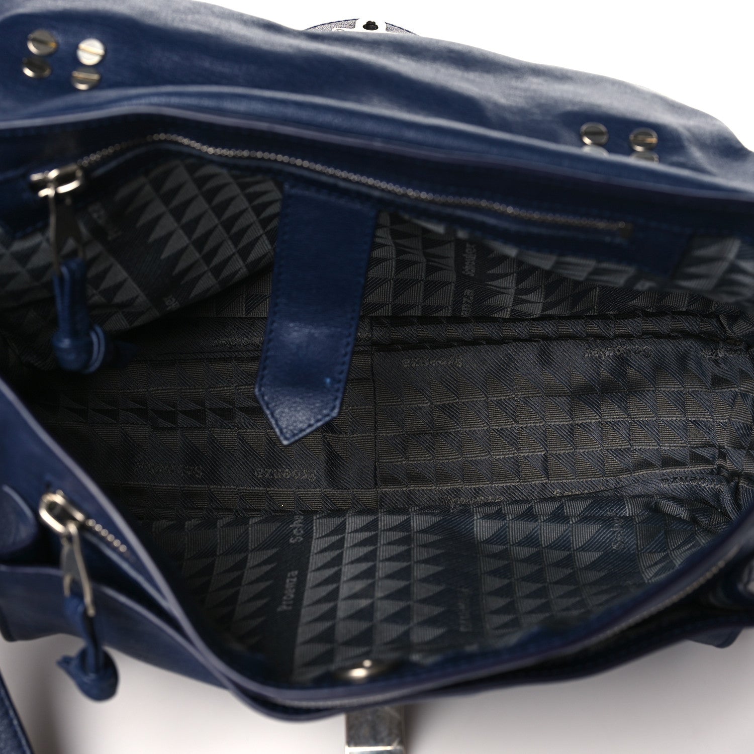 Proenza Schouler Lambskin Medium PS1 Satchel Navy 4 of 7