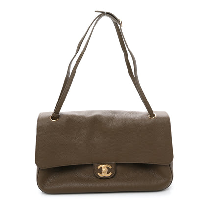 Chanel Grained Calfskin Small Souplissimo Maxi Flap Light Brown 1 of 11
