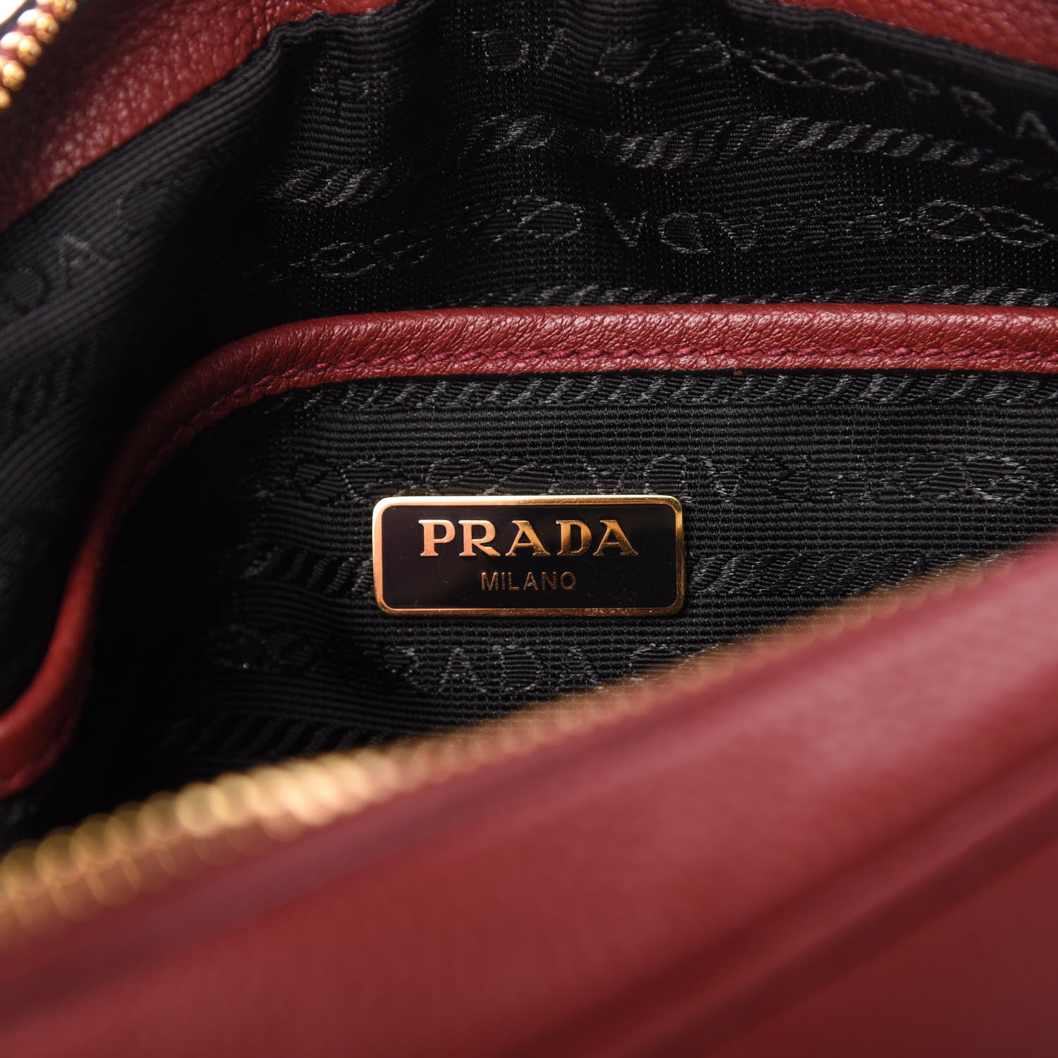 Prada Vitello Phenix Camera Bag Rubino 8 of 10