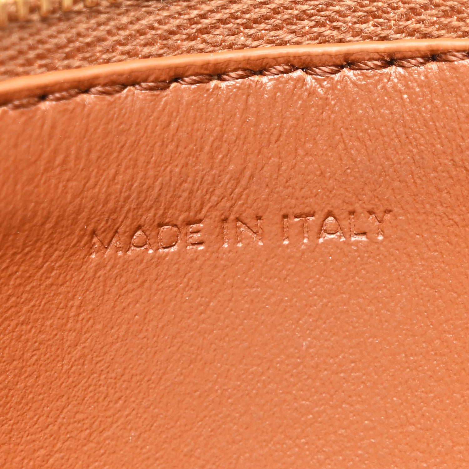 Celine Smooth Calfskin Cuir Triomphe Coin and Card Pouch With Hook Tan 6 of 7