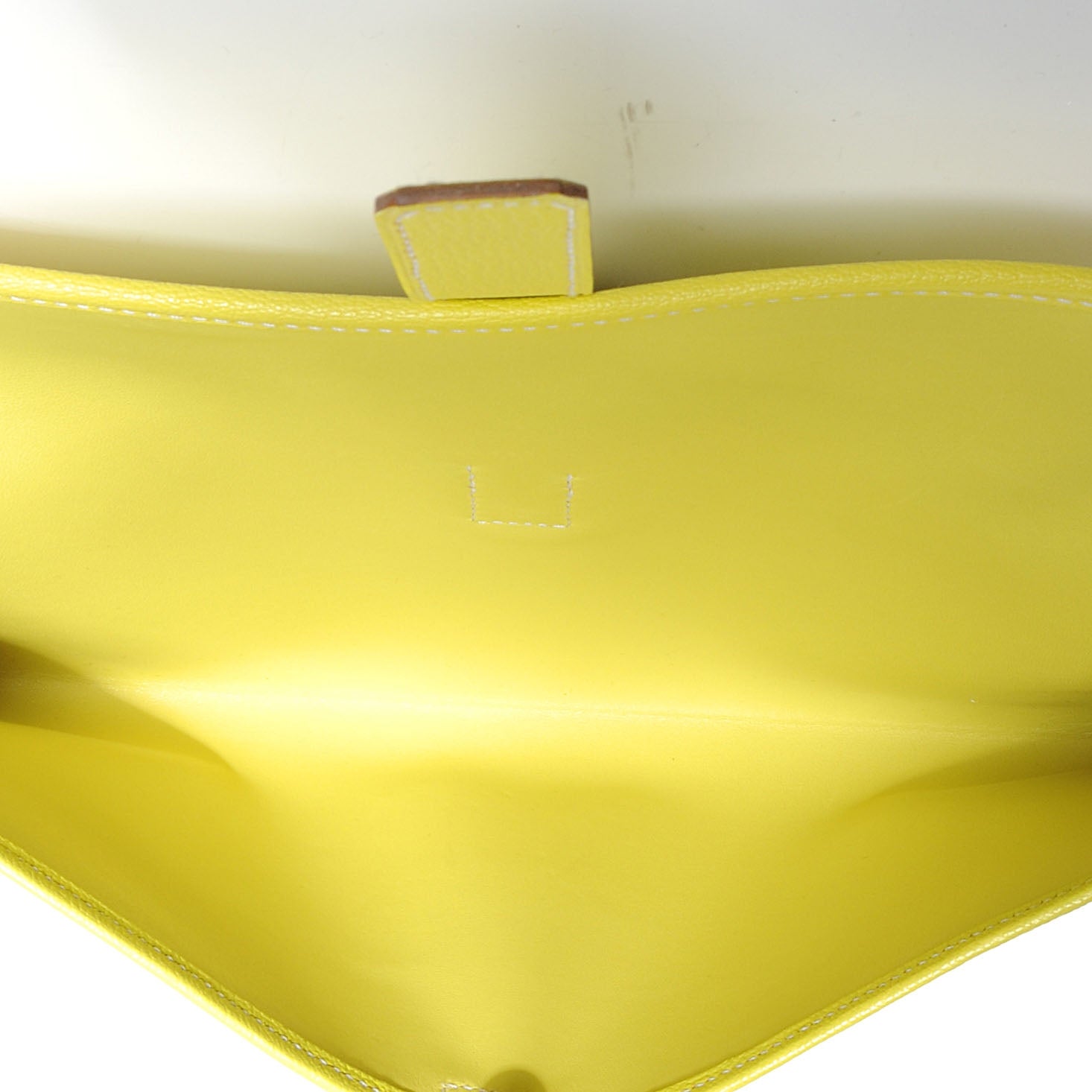 Hermes Swift and Chevre Jige Elan 29 Clutch Lime 6 of 8