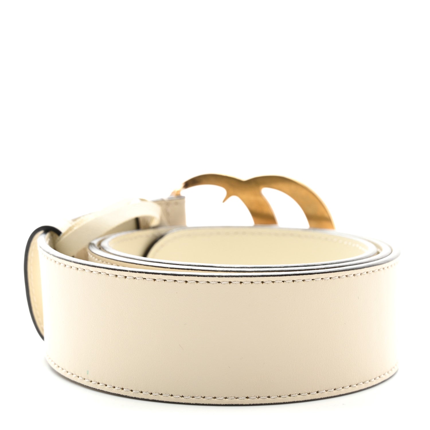 Gucci Calfskin Double G 40mm Belt 85 34 Mystic White 2 of 6