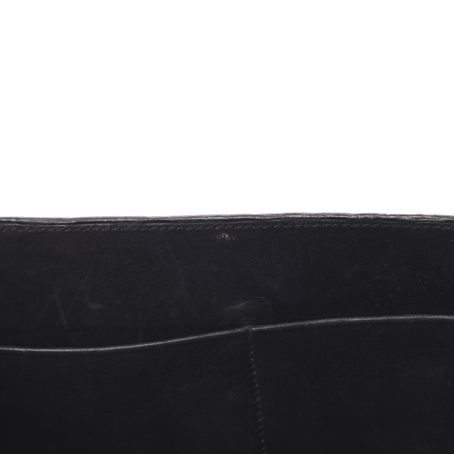 Hermes Ostrich Palonnier Bag Black 11 of 19