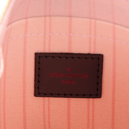 Louis Vuitton Damier Ebene Neverfull MM GM Pochette Rose Ballerine 6 of 8