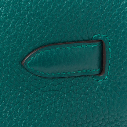 Hermes Taurillon Clemence Birkin 35 Malachite 9 of 30