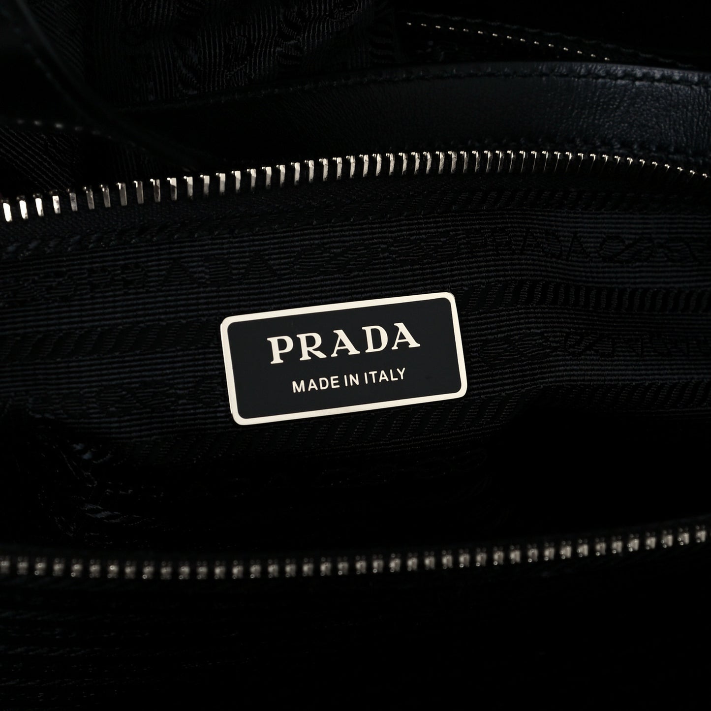Spazzolato Large Re-Edition 1995 Double Handle Handbag Black