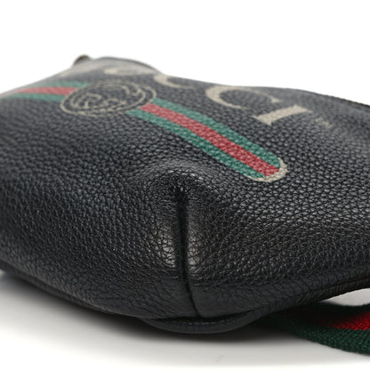 Gucci Grained Calfskin Small Logo Belt Bag Black 9 of 9