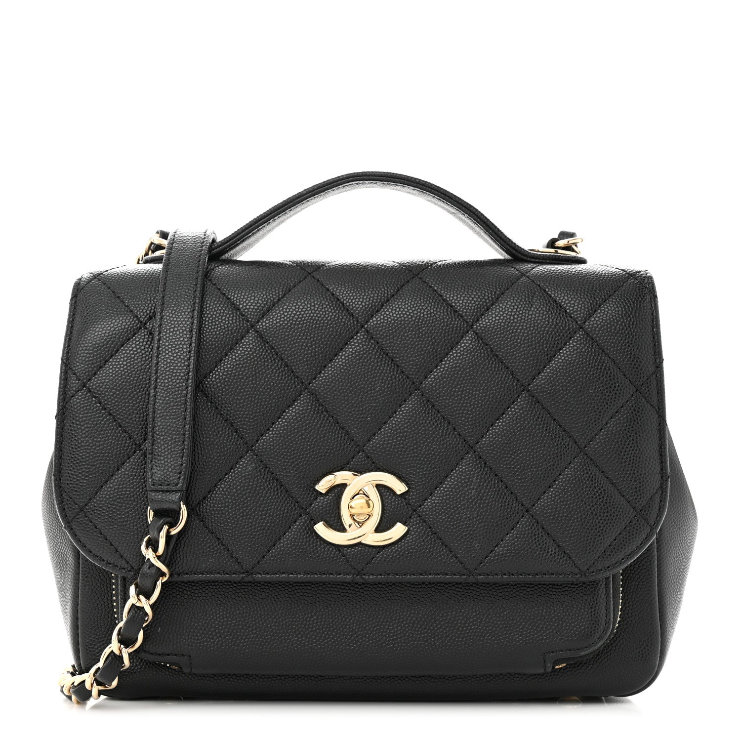 Chanel Caviar Quilted Medium Business Affinity Flap Black 1 of 12