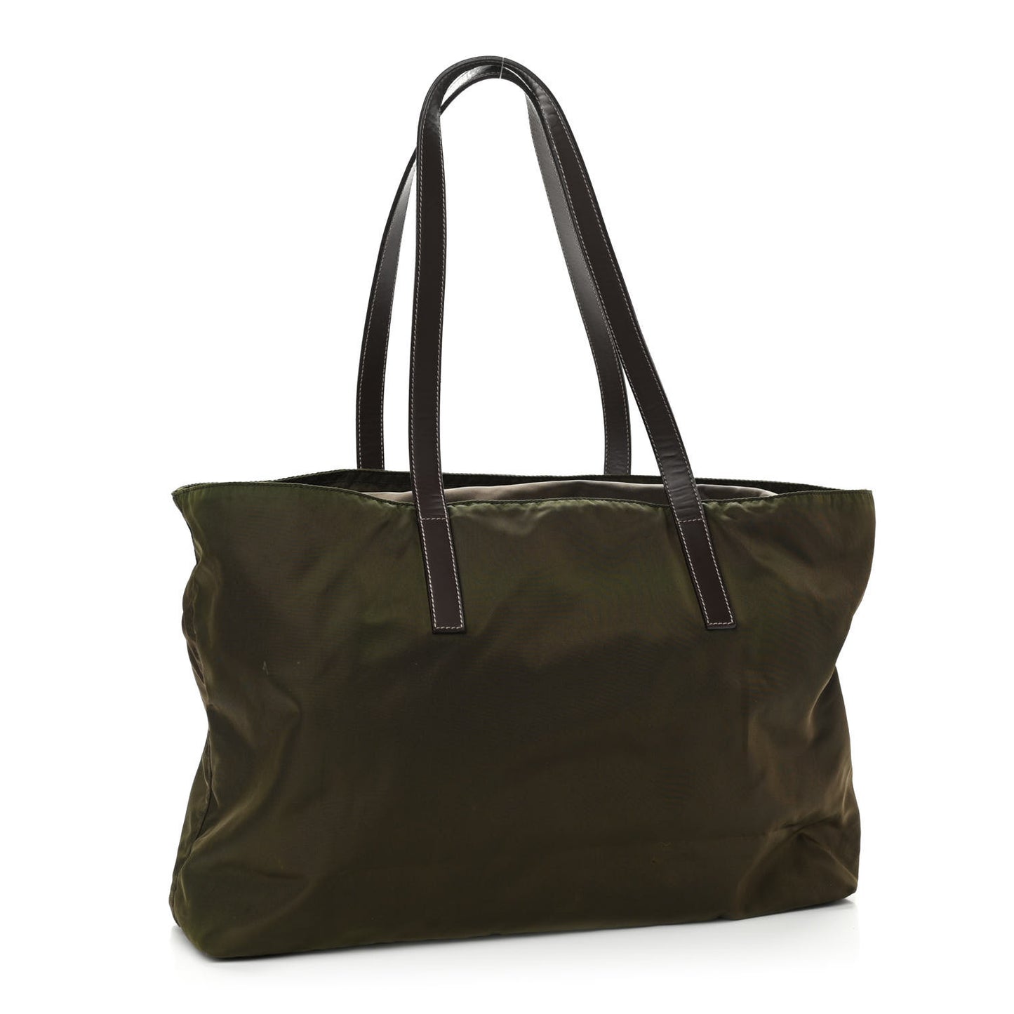 Tessuto Nylon Shopping Tote Green