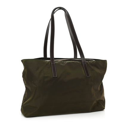 Prada Tessuto Nylon Shopping Tote Green 2 of 10