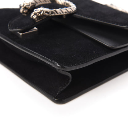 Gucci Suede Mini Dionysus Shoulder Bag Black 7 of 10