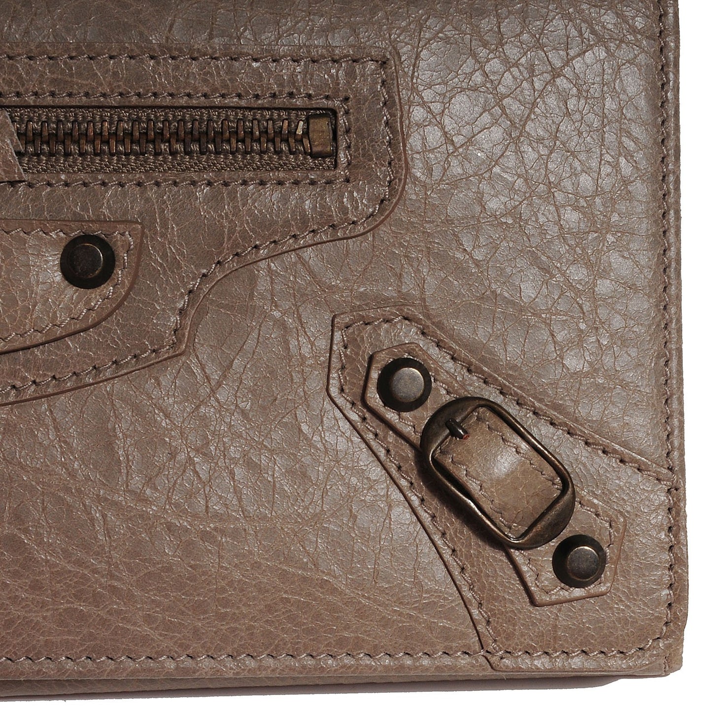 Agneau Classic Hardware Money Wallet Papyrus