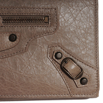 Balenciaga Agneau Classic Hardware Money Wallet Papyrus 6 of 13